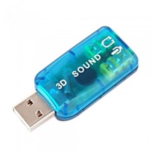کارت صدای اکسترنال Soundcard 3D USB با پشتیبانی از تمام سیستم عامل ها