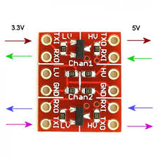 مبدل منطقی 3.3 به 5 ولت ، لاجیک کانورتر - Logic Level Converter 3.3V 5V Bidirectional