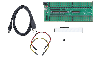 برد F280049C controlCARD به همراه بیس بورد و کانکتور اضافه