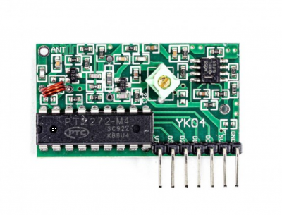 ریموت 4 کانال 315MHz قهوه ای به همراه ماژول گیرنده
